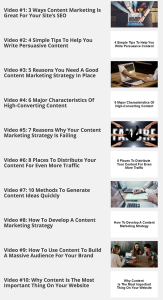 30 day Content Marketing Plan